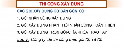 BÁO GIÁ THI CÔNG XÂY DỰNG